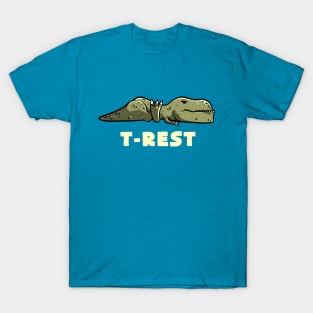 T-Rest Lazy Funny Dinosaur Gift T-Shirt